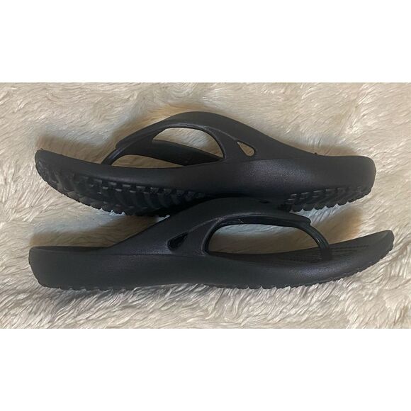 Crocs Women's Kadie II Flip Flops Black Sz 4 US - Picture 6 of 12